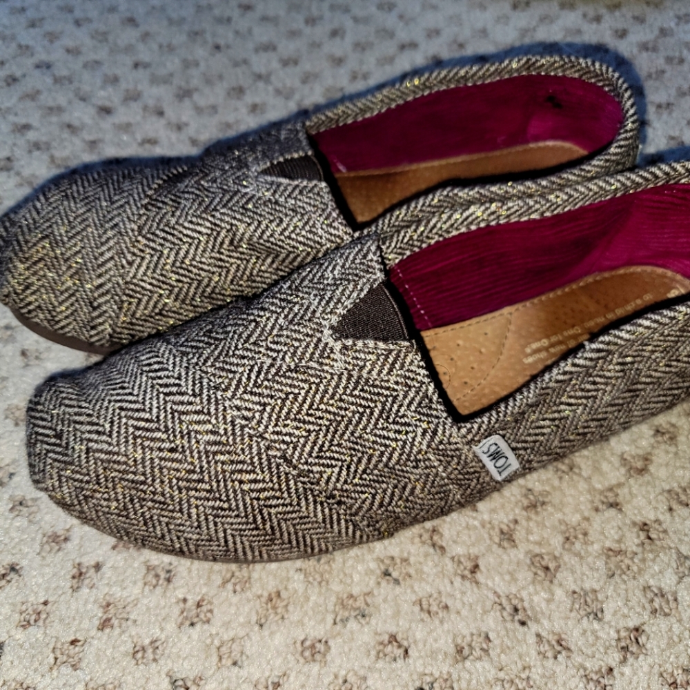 Toms herringbone sz.7.5